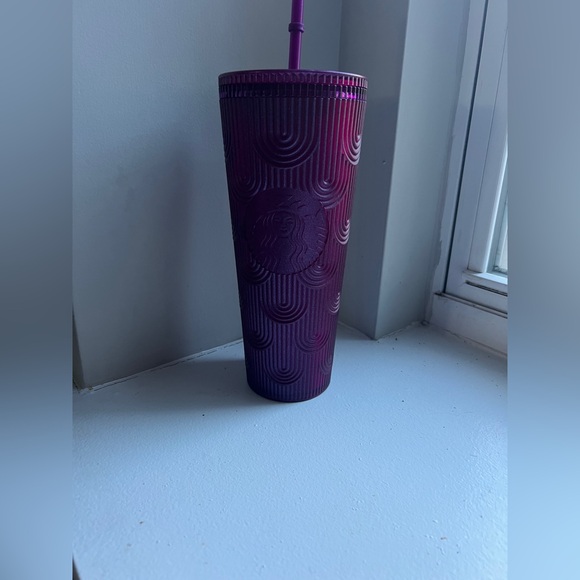 Starbucks Other - Starbucks Radiant Purple Tumbler. 24 ounce  Tumbler cup with straw.